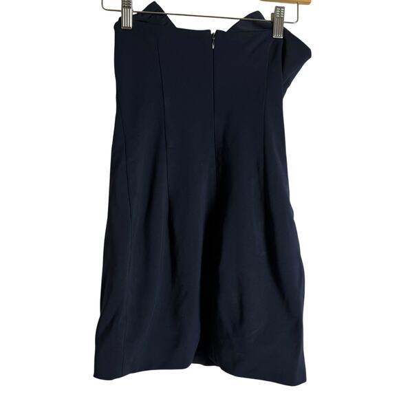 Cushnie Strapless Bustier Navy Blue V-Neck Sheath Mini Dress Size 0 - Picture 12 of 14